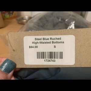 High Waisted Ruched Swim Bottom